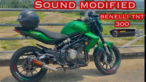 Benelli Tnt 300 Sound Modification Akrapovic Exhaust YouTube