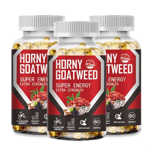 Horny Goat Complex Capsules Maximum Strength Horny Goat Weed Energy