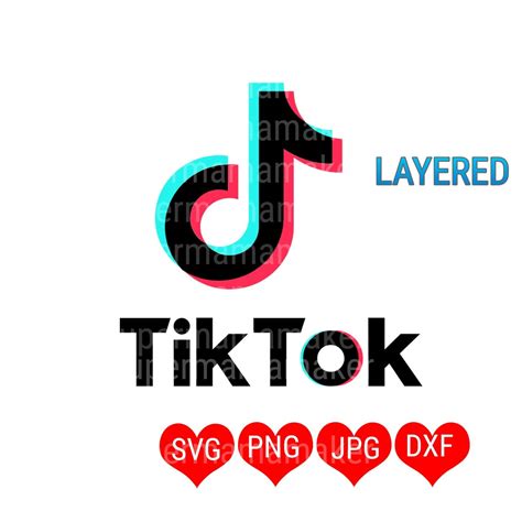 TIK TOK logo Svg Digital Tik Tok cut file for Cricut Svg | Etsy