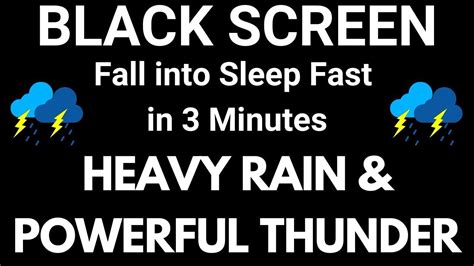 Fall Into Sleep Fast In Minutes With Torrential Heavy Rain Powerful