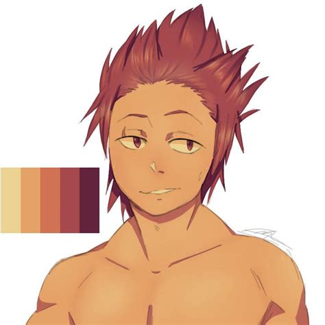 Color Palette Kirishima My Hero Academia Amino