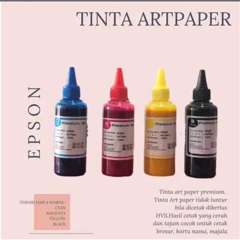 Jual Tinta Art Paper Epson Premium Grade A Set Warna Shopee Indonesia