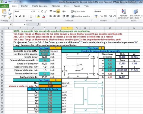 Excel Para Zapatas Calculo De Vigas Hojas De Calculo Disenos De Unas Images