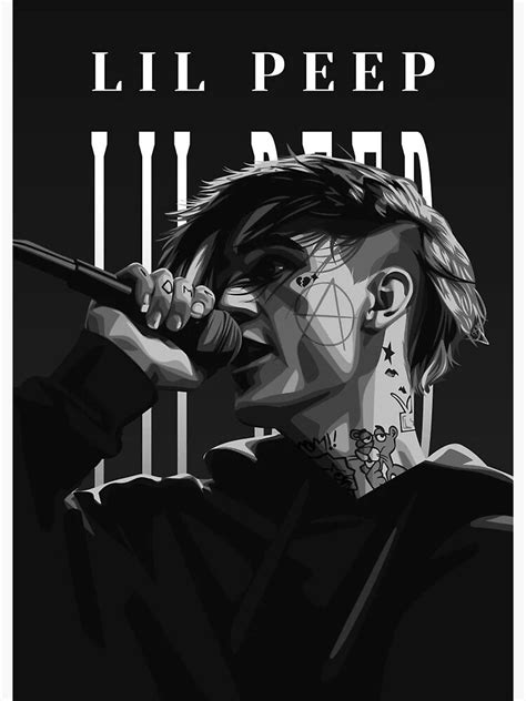 Lil Peep Fan Art Poster For Sale By Maxineransom Redbubble