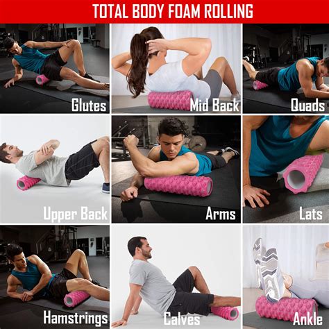 Fitsy Trigger Point Yoga Foam Roller For Deep Tissue Massage Exercise