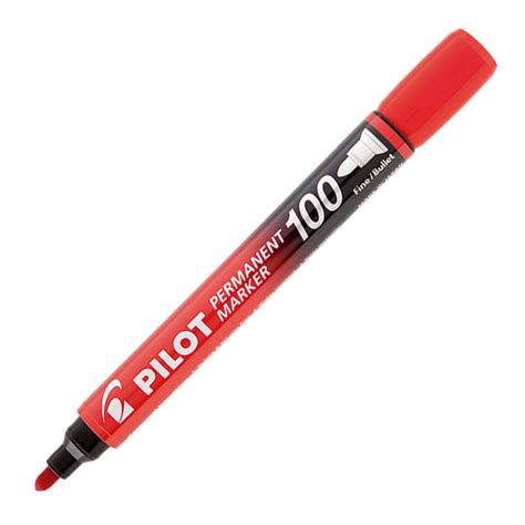 Pincel Permanente Marker SCA 100 Vermelho Ponta Redonda Pilot