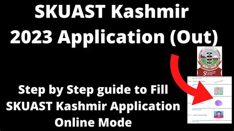 SKUAST Kashmir Admission 2023 Application Started How To Fill