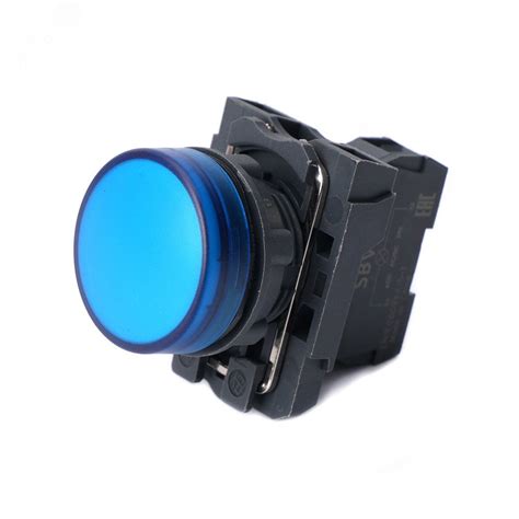 Лампа сигнальная SB5 в сборе модульная 22 мм синяя 24В DC артикул ...