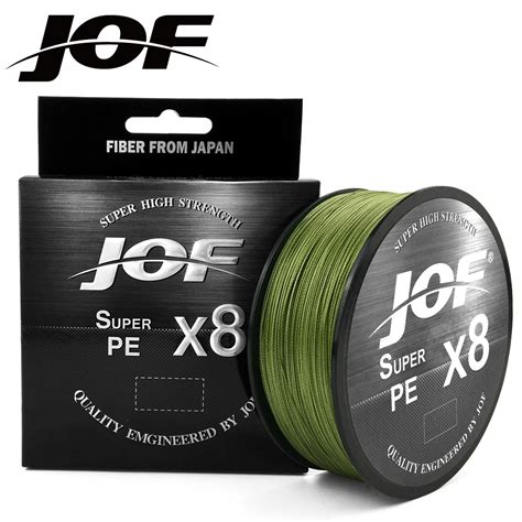 Jof Braided Fishing Line X M M M M Strands Black