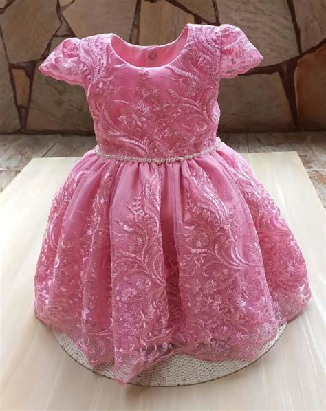 Vestido De Princesa Luxo Para Festa - Vestido de Festa Luxo Rosa Princesa - Tamanho 2 ou 4 | Elo7