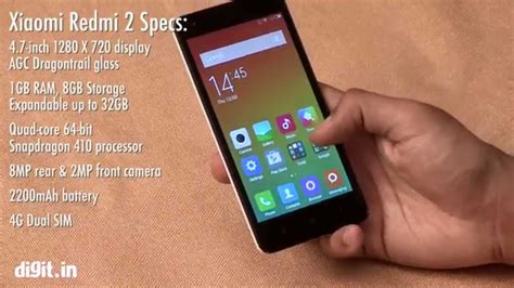 Xiaomi Redmi 2 - First Impressions - YouTube