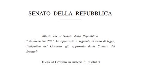 Legge delega sulla disabilità cosa prevede Le novità inserite nel testo