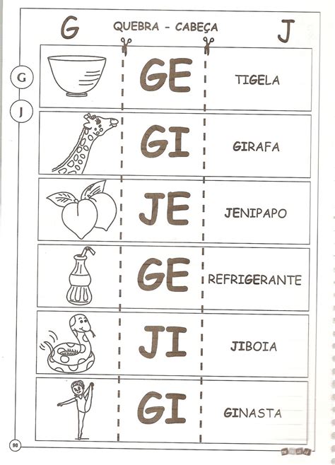 Paraíso Da Alfabetização Ortografia G J