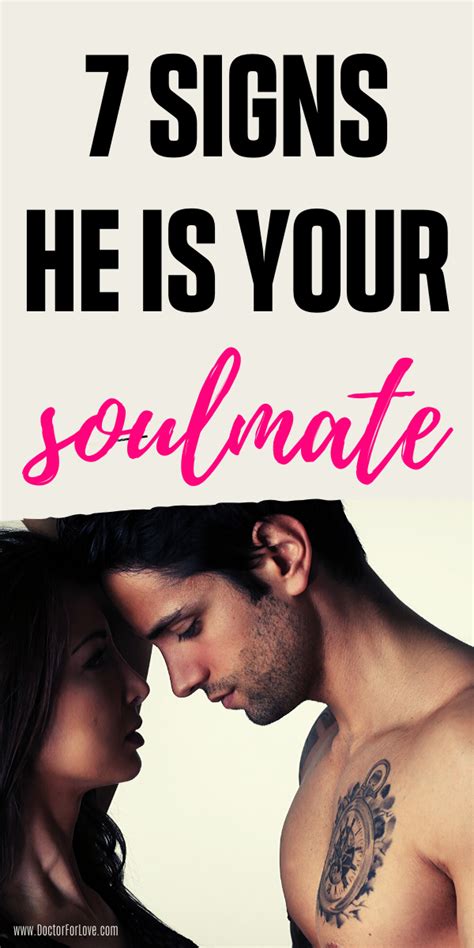 7 Sure Signs He Is Your Soulmate Best Relationship Advice Soulmate Relationship