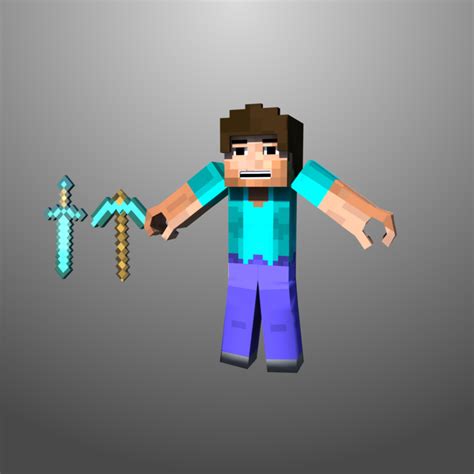 3d Steve Minecraft Model