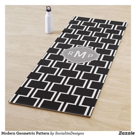 Modern Geometric Pattern Yoga Mat Personalized Yoga Mat, Personalized Gifts, Personalised ...