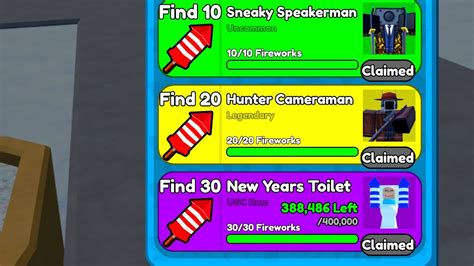 All Firework Locations In Toilet Tower Defense Youtube