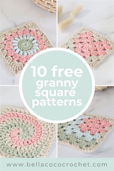 10 FREE Crochet Granny Squares – Trends on Pinterest