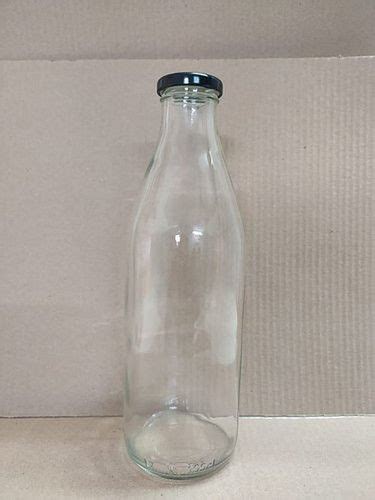 Transparent Ml Plain Glass Milk Bottles With Round Shape At Best