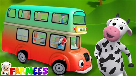 Roues Sur le Bus Véhicules Rimes et 3d Comptines pour les Bébés YouTube