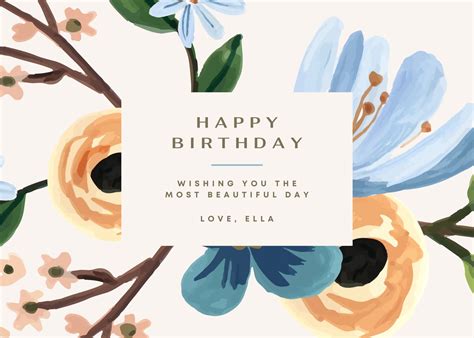 Page 7 Free Custom Printable Birthday Card Templates Canva