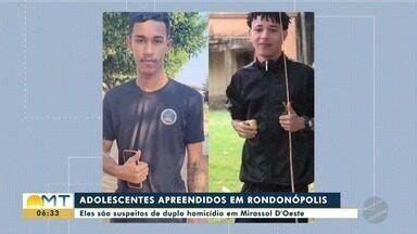 Bom Dia MT Dois adolescentes são apreendidos por suspeita de