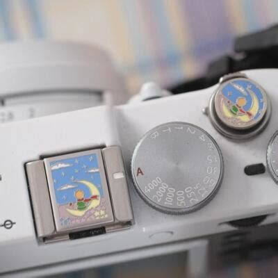 Metal Camera Hot Shoe Cover Cap Shutter Button For Canon Nikon Fuji