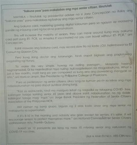 Tanong 1 Sa Palagay Ko 2 Sa Aking Opinyon 3 Sa Aking Pananaw 4