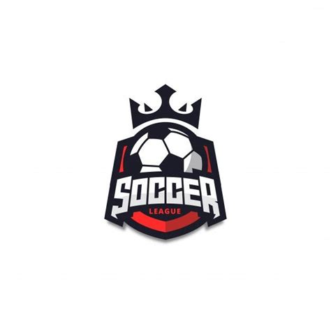 Modern Red Soccer Logo Badge Premium Vec Premium Vector Freepik