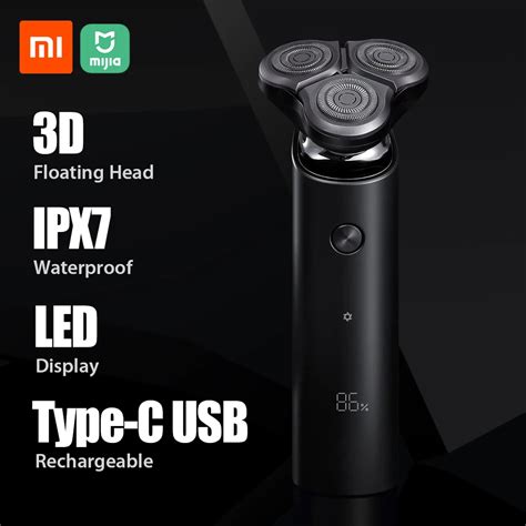 Xiaomi Mijia Electric Shaver S500 IPX7 Waterproof Men Razor Beard ...