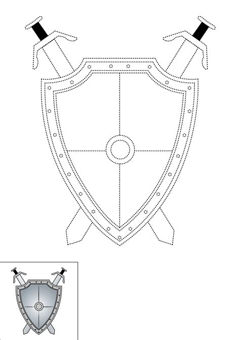 How To Draw A Shield Step By Step