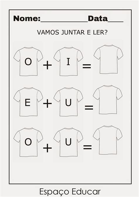 Junções Das Vogais Para Imprimir - 5