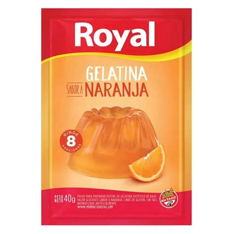 GELATINA ROYAL NARANJA 40g Dulcilandia Santa Fe