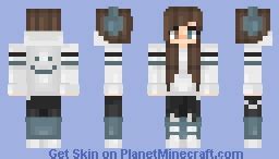 Cute gamer girl Minecraft Skin