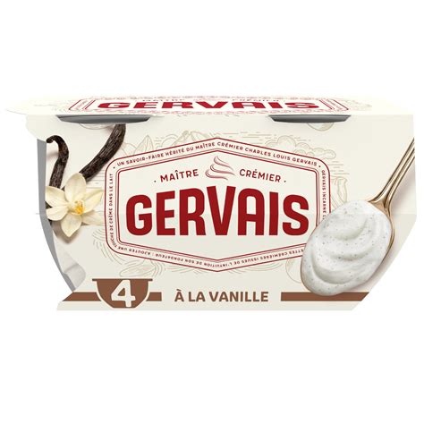 Yaourt vanille à la grecque GERVAIS les 4 pots de 115g à Prix Carrefour