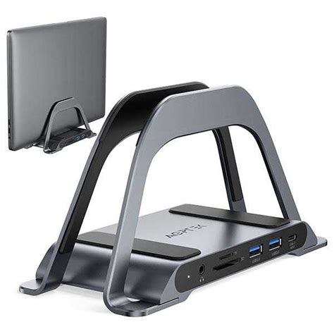 usb  docking station doubles  vertical laptop stand
