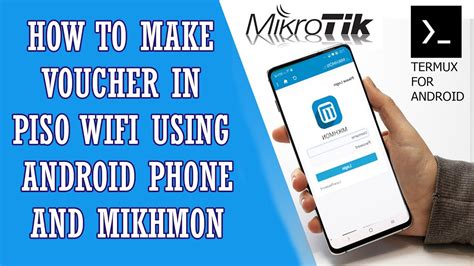 How To Make Voucher In Piso Wifi Using Android Phone And Mikhmon Youtube