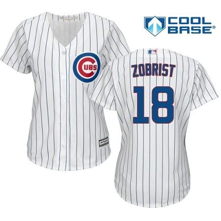 Cubs Zobrist Women's Home Jersey