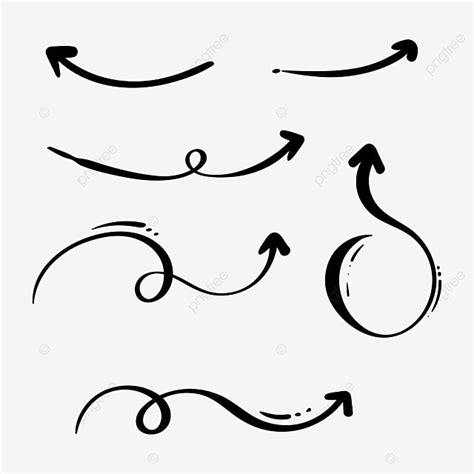 Hand Drawn Flourish Vector Hd Png Images Set Calligraphy Flourish