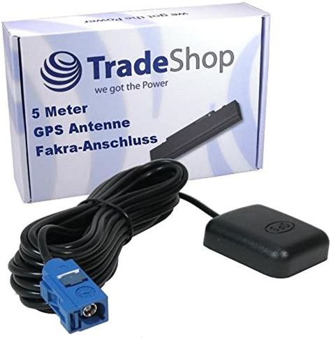 Magnetische Gps Antenne Mit Fakra Anschluss Stecker Meter Kabel