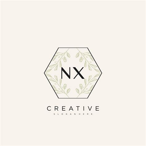 Nx Initial Letter Flower Logo Template Vector Premium Vector Art 13780226 Vector Art At Vecteezy