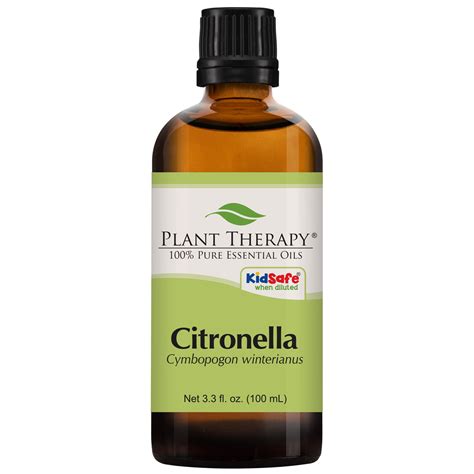 Plant Therapy Citronella Essential Oil 100 Ml 33 Oz 100 Pure