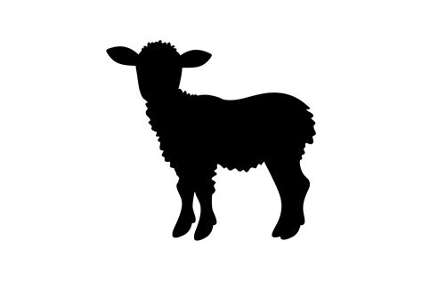 Black Lamb Outline, Livestock Graphic by fijulanam468 · Creative Fabrica