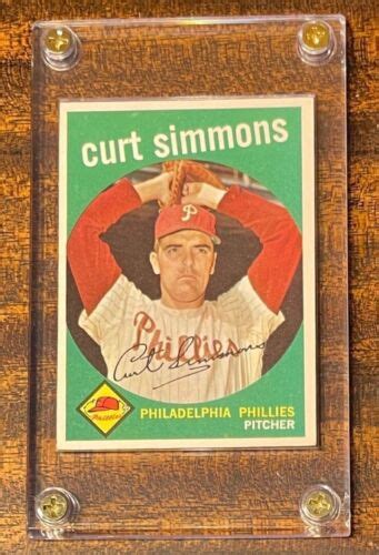 Topps Baseball Card Curt Simmons Philadelphia Philles Hall Of