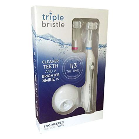 Triple Bristle Original Sonic Toothbrush Rechargeable 31000 Vpm