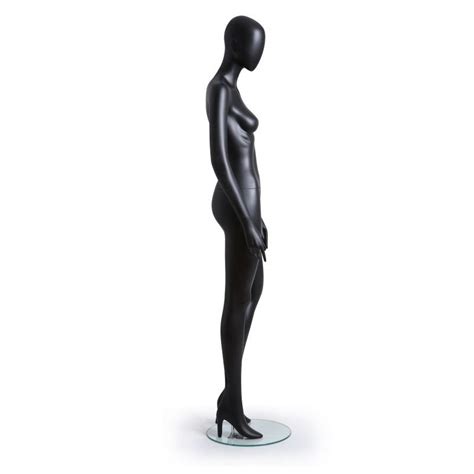 Display Female Mannequin Faceless Mat Black Color