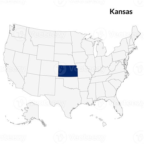Map of Kansas. Kansas map. USA map 32487298 PNG