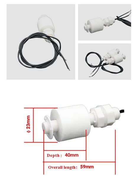 White Liquid Float Switch Magnetic Sensing Ball Float Water Level Sensor Buy Float Level