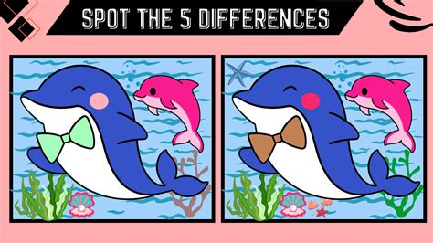 Optical Illusion Spot The 5 Differences Picture Puzzle Game Only