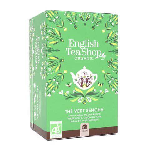 Thé vert Sencha du japon bio en sachets English Tea Shop